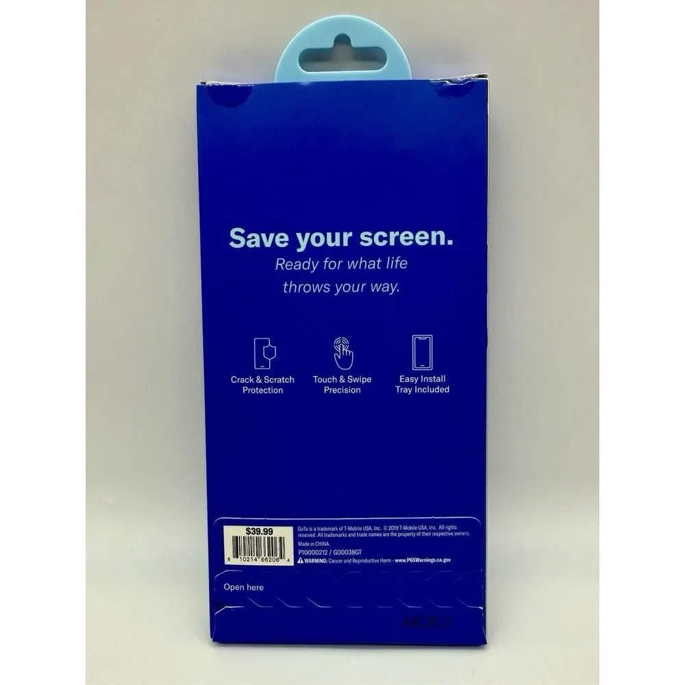 GoTo Tempered Glass Screen Protector for the T-Mobile REVVLRY‎ MSRP $39.99